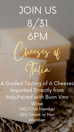 Cheeses of Italia Event